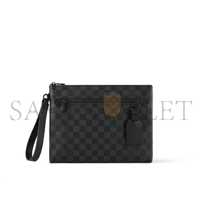 l0*is V*t0n takeoff pouch damier graphite n40504 (30*22*5cm)